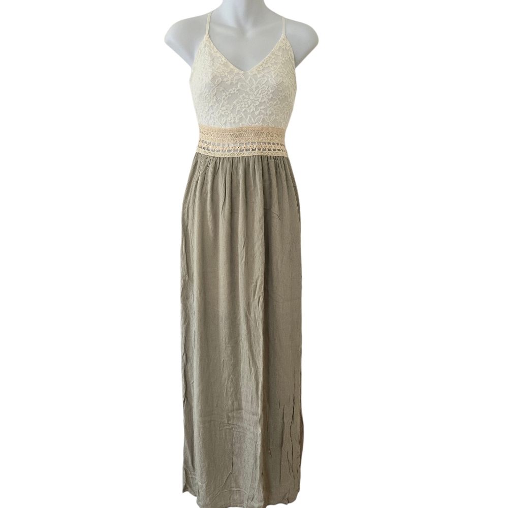 Windsor White Lace Detail Maxi Dress